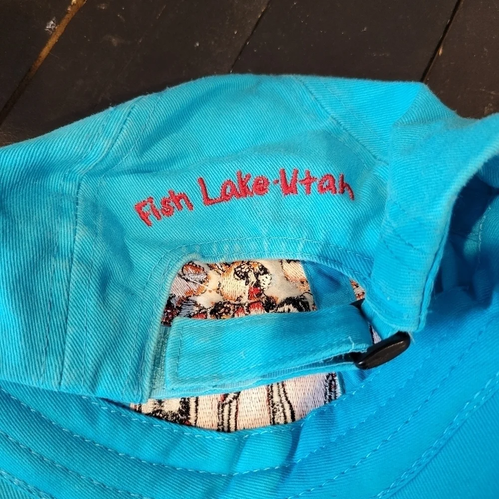 Kid Tees by Stephen Joseph WILD Embroidered Blue Hat Kids Animals Fish Lake, UT